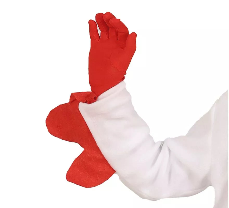 Translation missing: de.Disfraz de Pollo blanco con capucha para niños