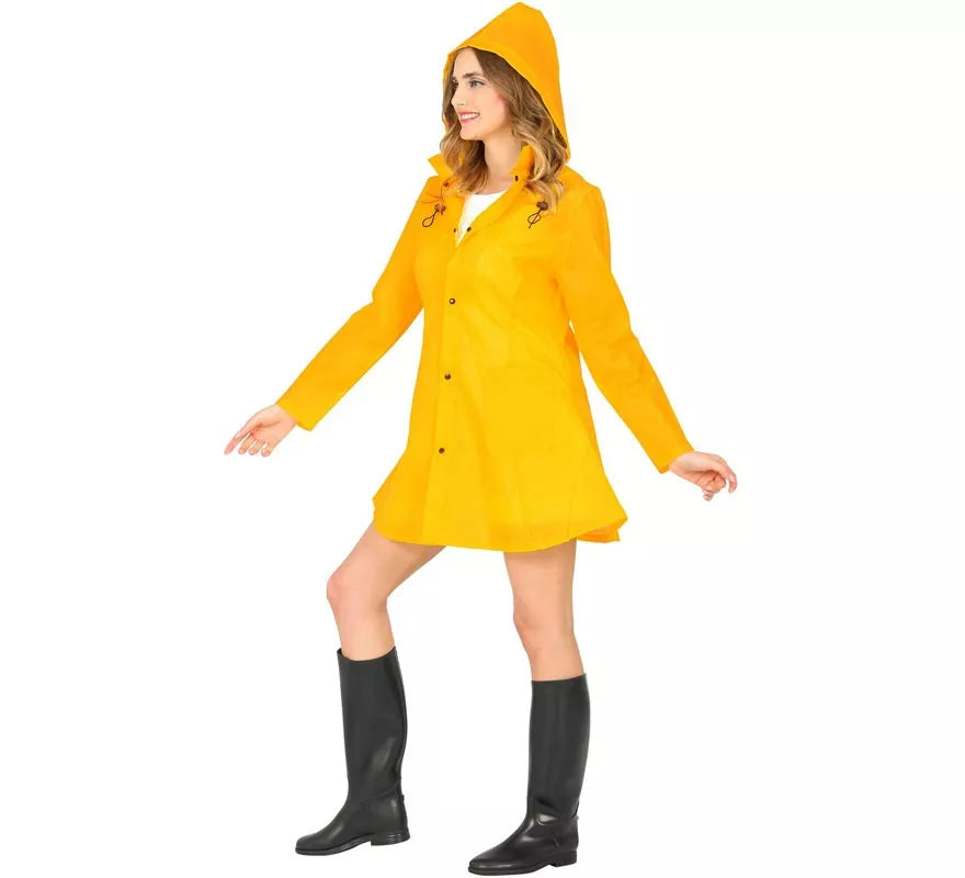 Translation missing: de.Disfraz de Poncho Chubasquero amarillo para adultos