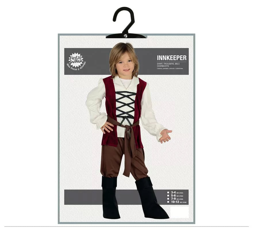 Translation missing: de.Disfraz de Posadero Medieval para niño