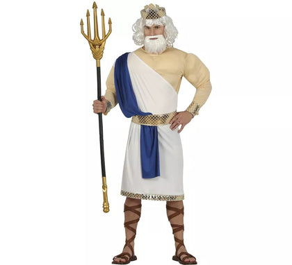 Disfraz de Poseidón o Neptuno para hombre