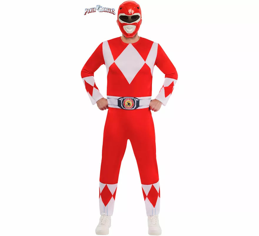 Translation missing: de.Disfraz de Power Ranger Rojo para hombre
