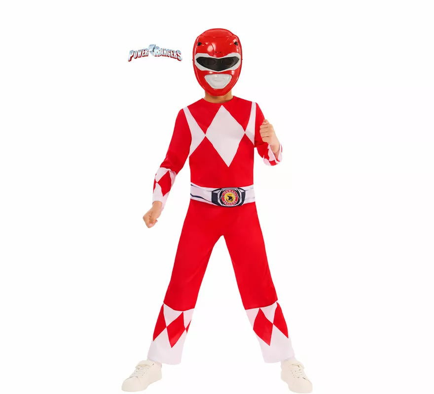 Translation missing: de.Disfraz de Power Ranger Rojo para niño