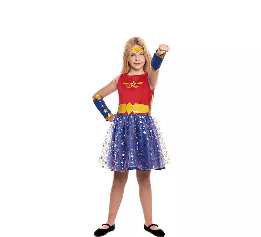 Translation missing: de.Disfraz de Power Woman para niña