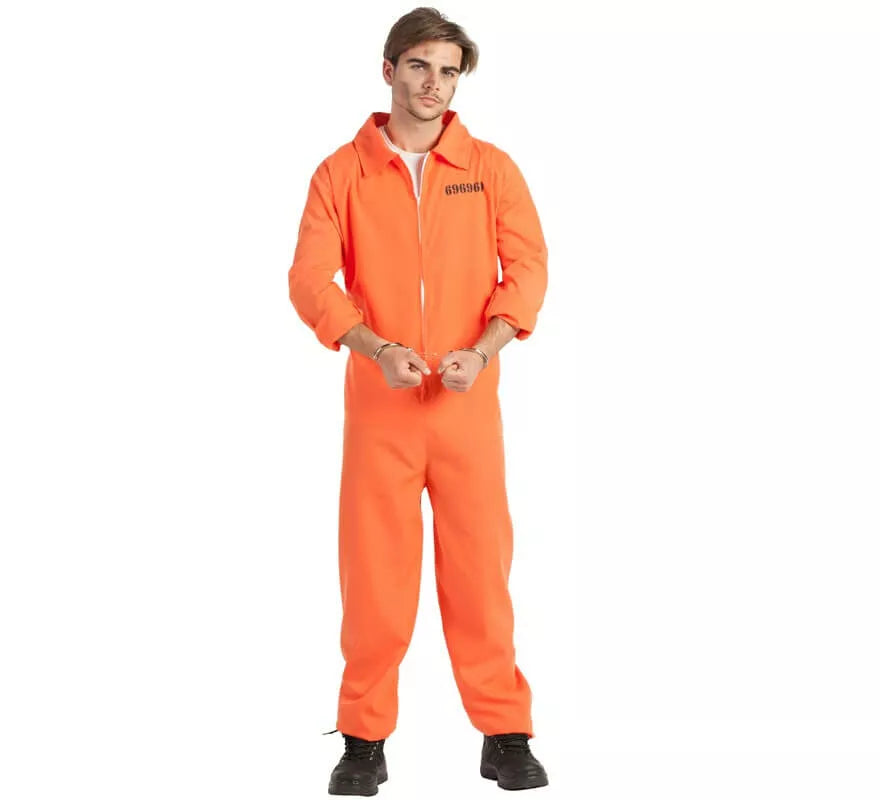 Translation missing: de.Disfraz de Preso con Identificador para hombre