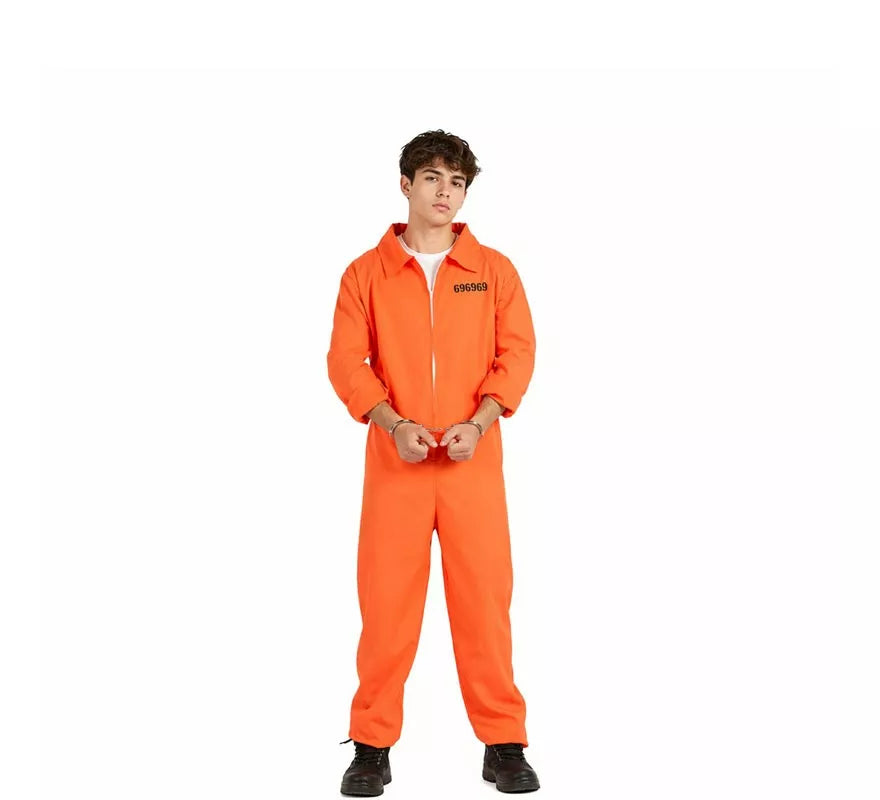 Translation missing: de.Disfraz de Preso con Identificador para hombre
