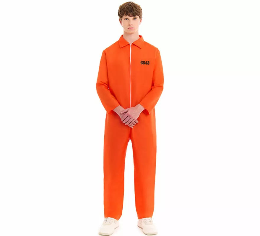 Translation missing: de.Disfraz de Preso naranja para hombre