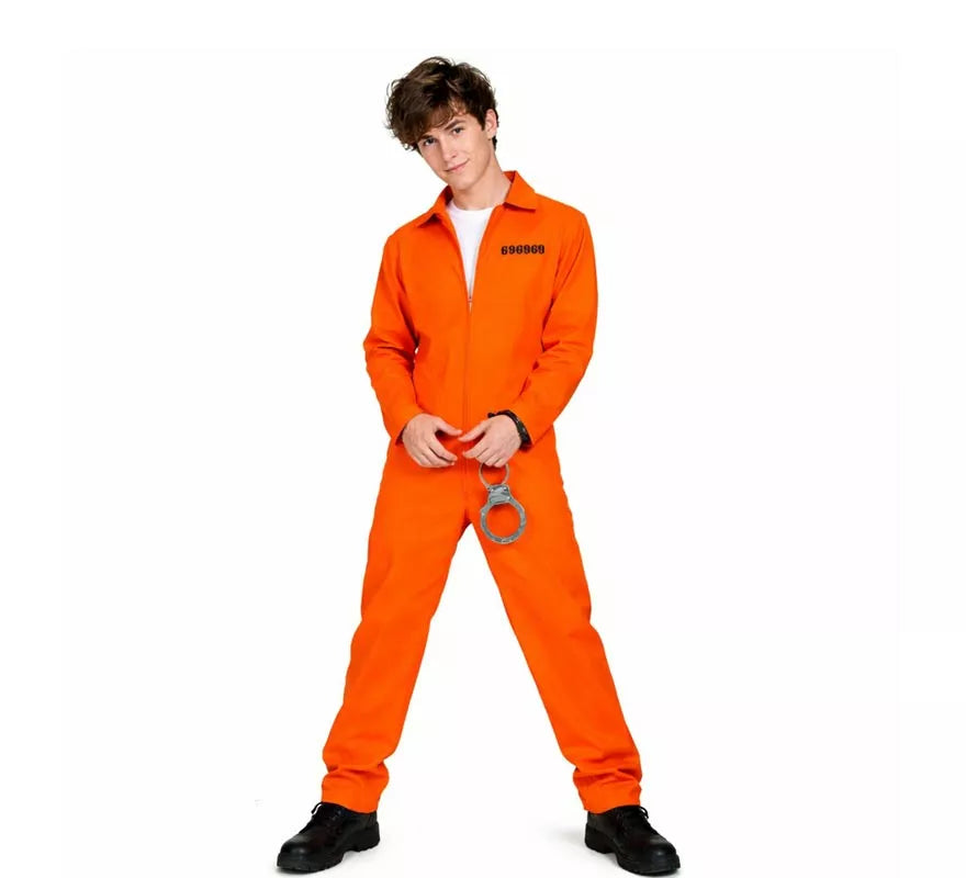 Translation missing: de.Disfraz de Preso naranja para hombre