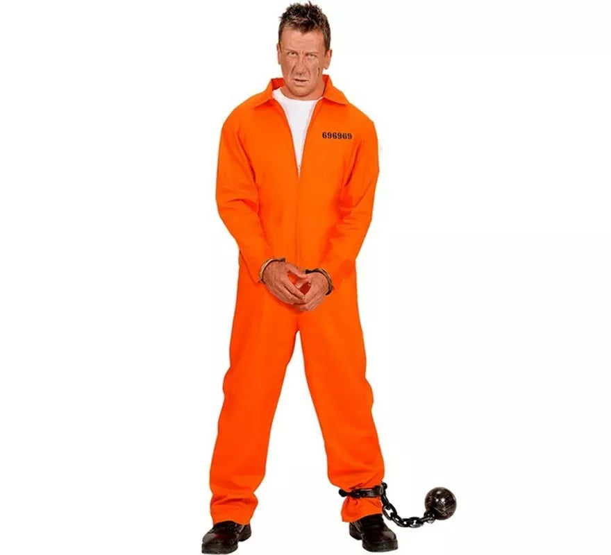 Translation missing: de.Disfraz de Preso naranja para hombre