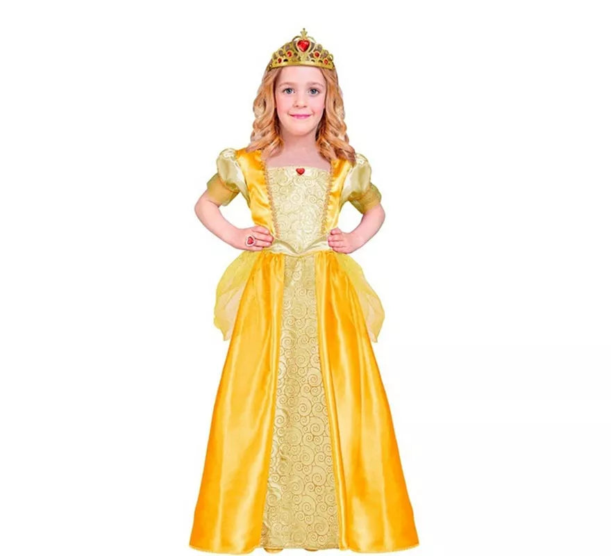 Translation missing: de.Disfraz de Princesa amarilla para niña