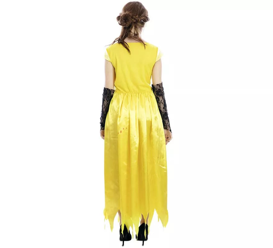 Translation missing: de.Disfraz de Princesa amarilla Zombie para mujer