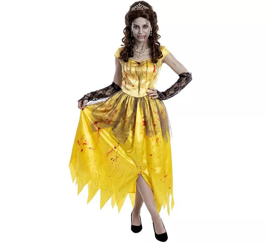 Translation missing: de.Disfraz de Princesa amarilla Zombie para mujer