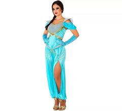 Blaue arabische Prinzessin Kostüm für Damen