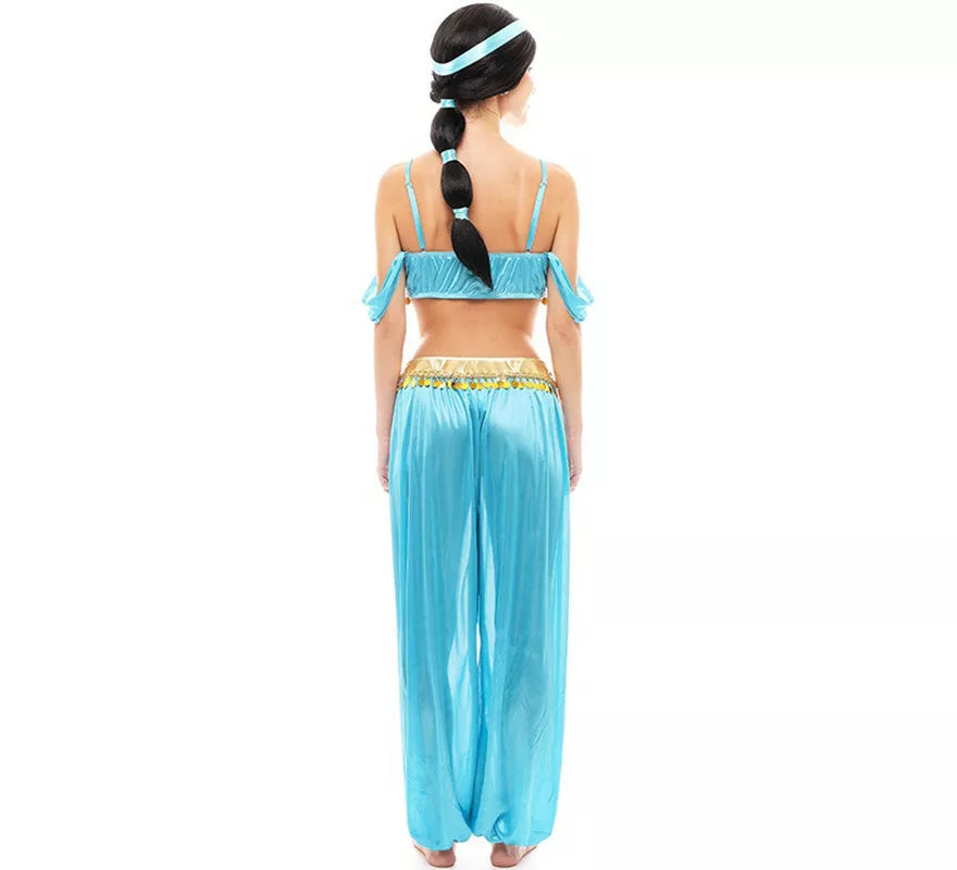 Translation missing: de.Disfraz de Princesa Árabe azul para mujer