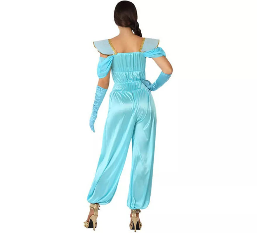 Translation missing: de.Disfraz de Princesa Árabe Azul para mujer