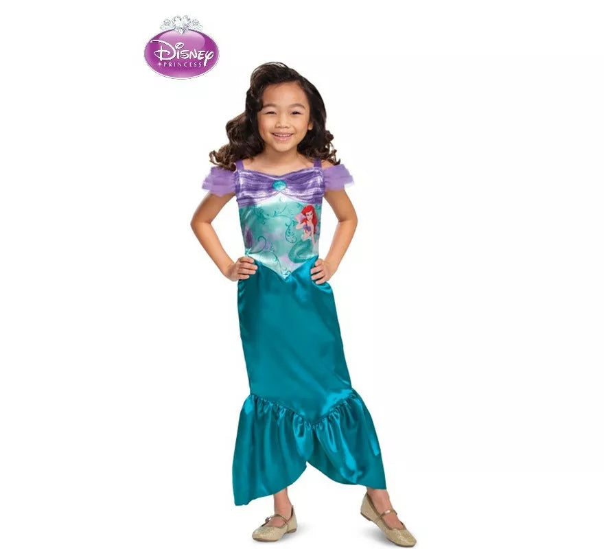 Translation missing: de.Disfraz de Princesa Ariel Básico Plus para niña