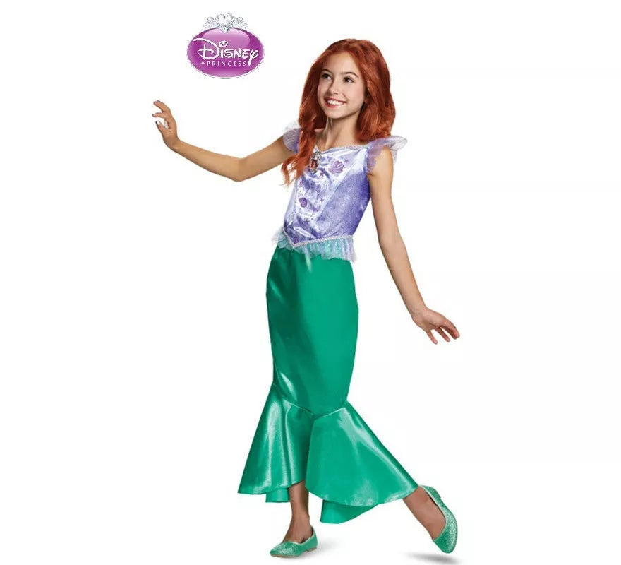 Translation missing: de.Disfraz de Princesa Ariel Clásica para niña