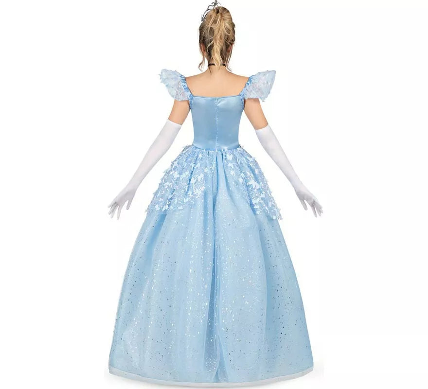 Translation missing: de.Disfraz de Princesa azul celeste de cuento para mujer