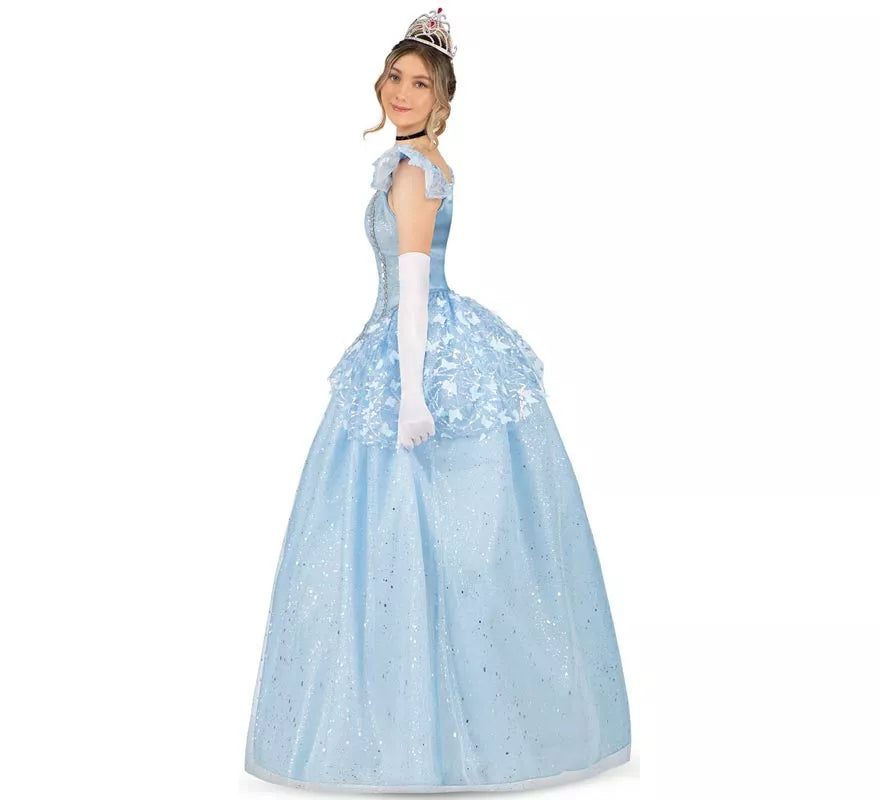 Translation missing: de.Disfraz de Princesa azul celeste de cuento para mujer