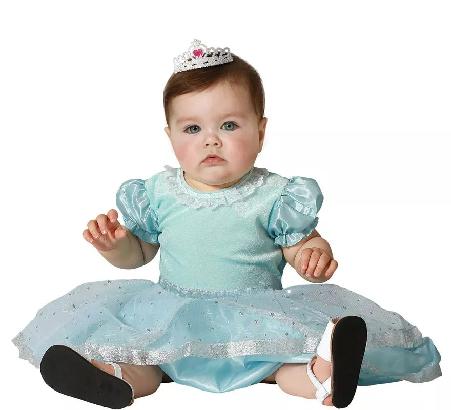 Translation missing: de.Disfraz de Princesa azul celeste para bebé