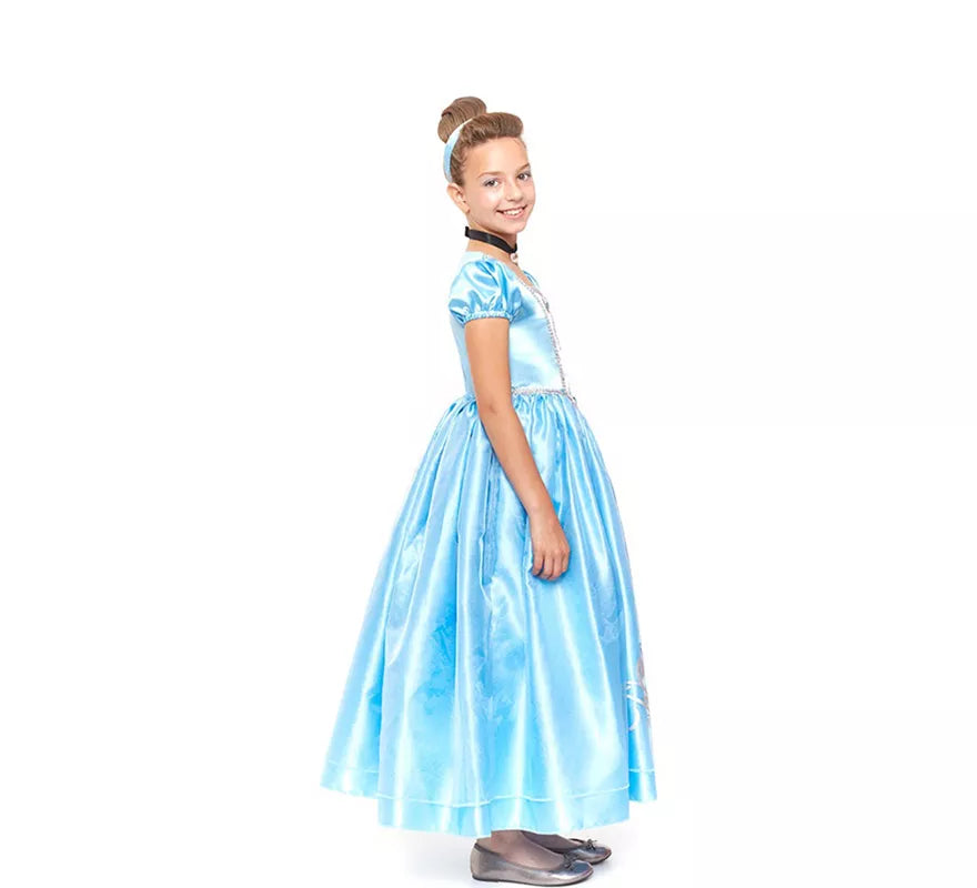 Translation missing: de.Disfraz de Princesa Azul de Cuento de Hadas para niña