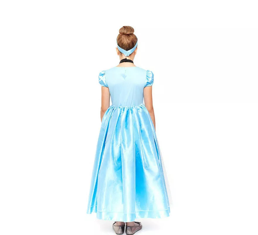 Translation missing: de.Disfraz de Princesa Azul de Cuento de Hadas para niña