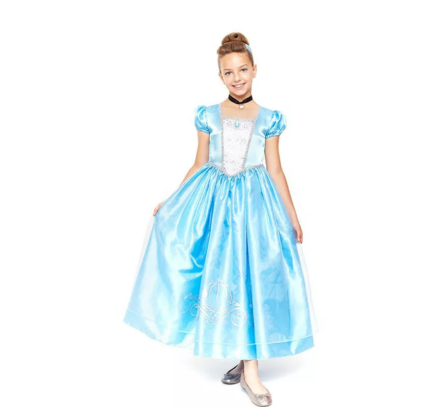 Translation missing: de.Disfraz de Princesa Azul de Cuento de Hadas para niña