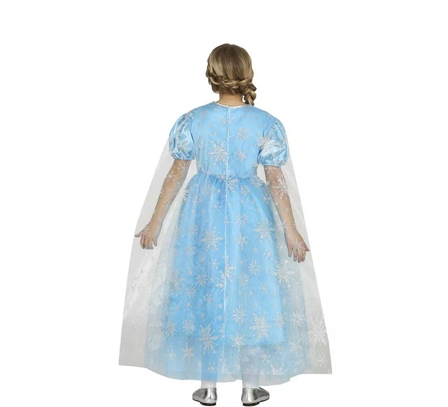 Translation missing: de.Disfraz de Princesa Azul de Hielo para niña