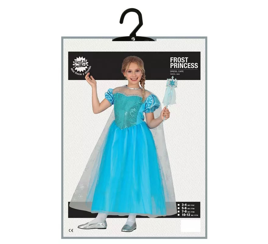 Disfraz de Princesa Azul de Hielo para niña
