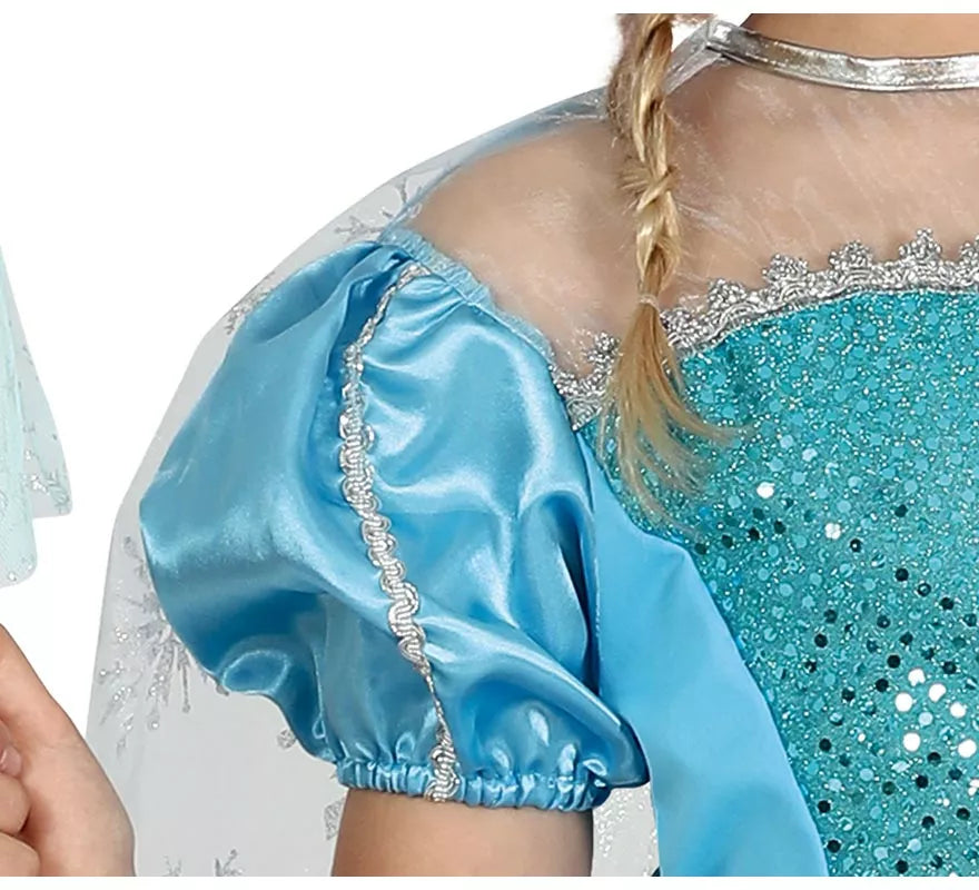 Translation missing: de.Disfraz de Princesa Azul de Hielo para niña