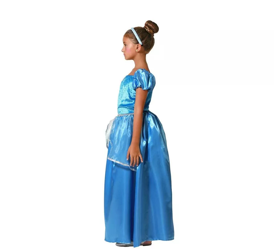 Translation missing: de.Disfraz de Princesa azul para niña