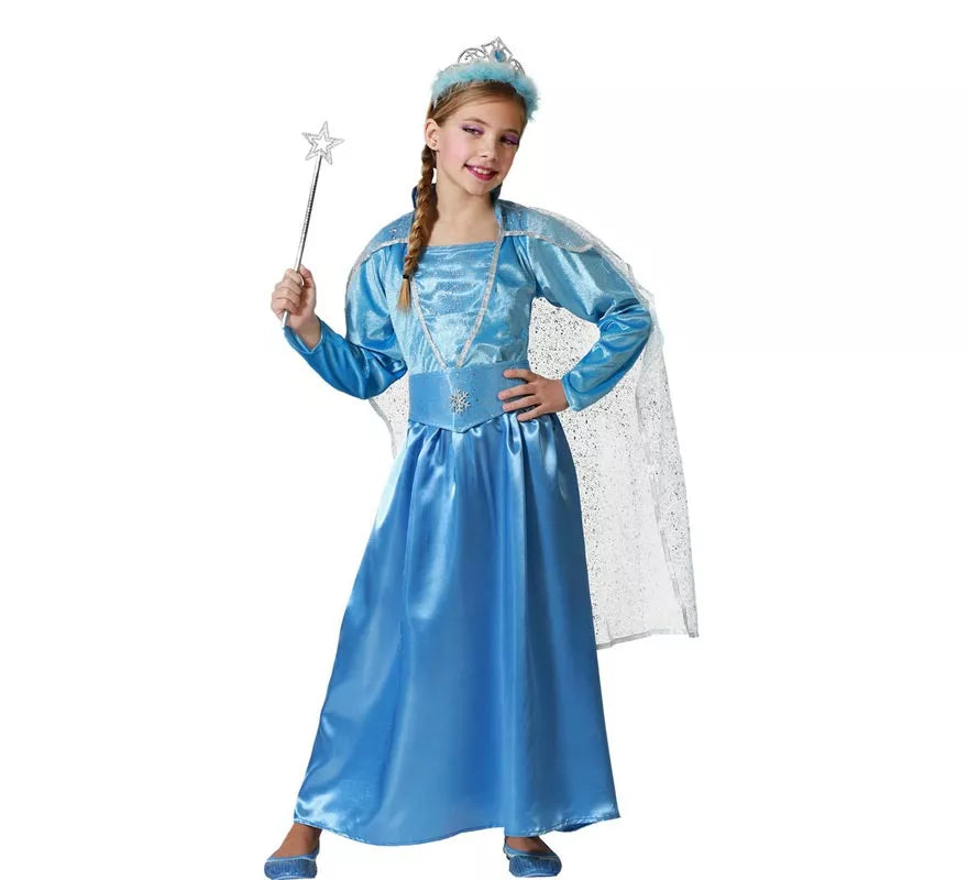 Translation missing: de.Disfraz de Princesa con capa azul para niña