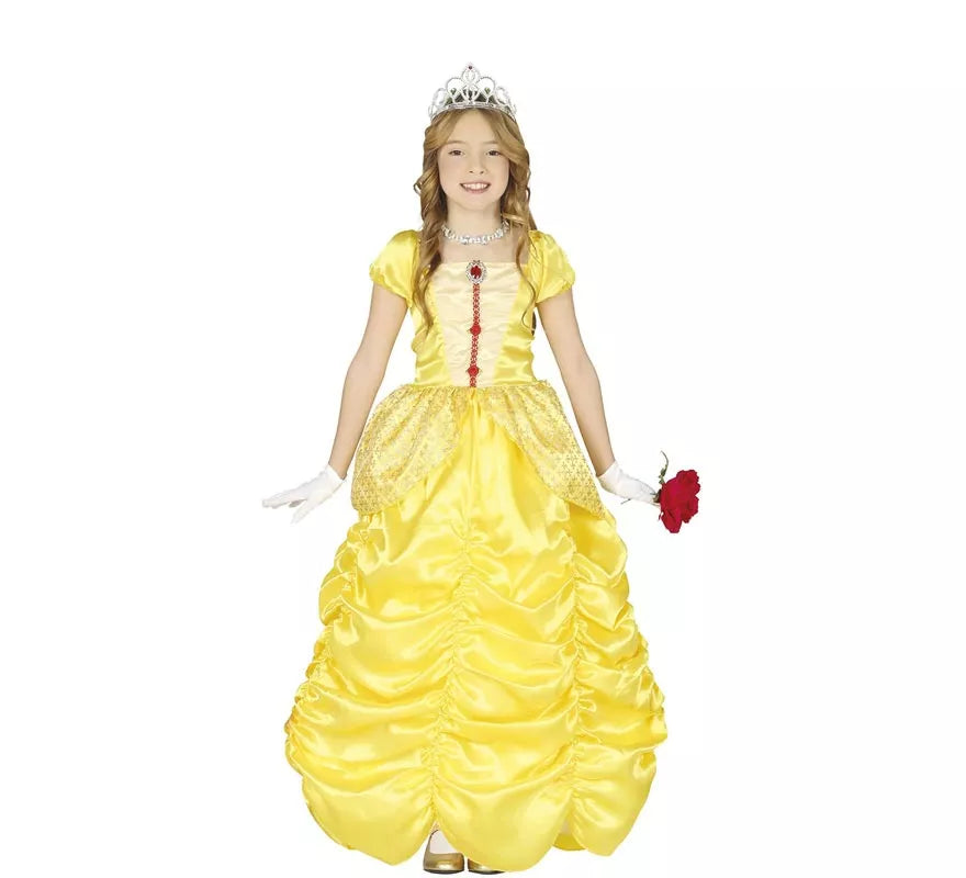 Translation missing: de.Disfraz de Princesa de cuento Amarilla para niña