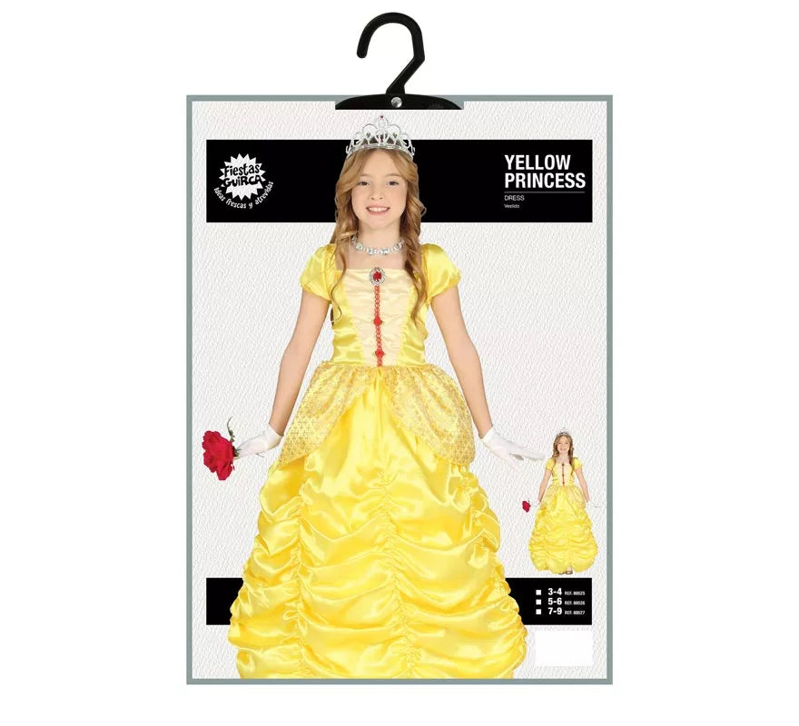 Translation missing: de.Disfraz de Princesa de cuento Amarilla para niña