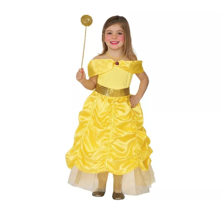 Translation missing: de.Disfraz de Princesa de Cuento amarilla para niña