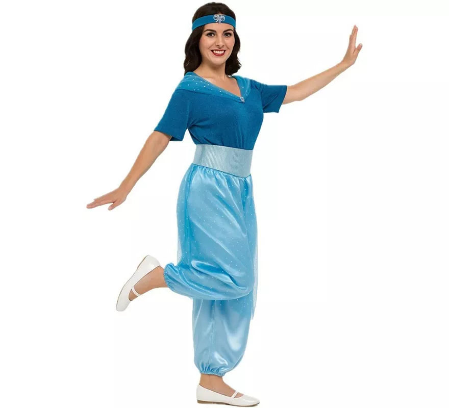 Translation missing: de.Disfraz de Princesa del Desierto Azul para mujer