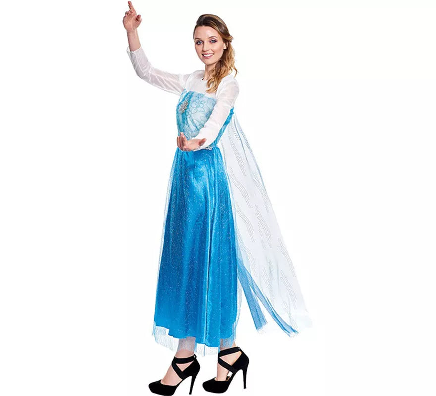 Translation missing: de.Disfraz de Princesa del Hielo Azul para mujer