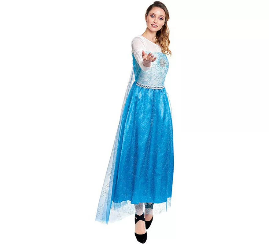 Translation missing: de.Disfraz de Princesa del Hielo Azul para mujer