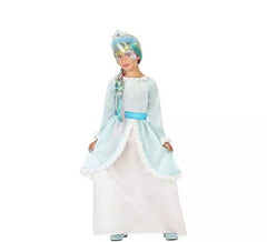 Blue Ice Princess Kostüm für Mädchen