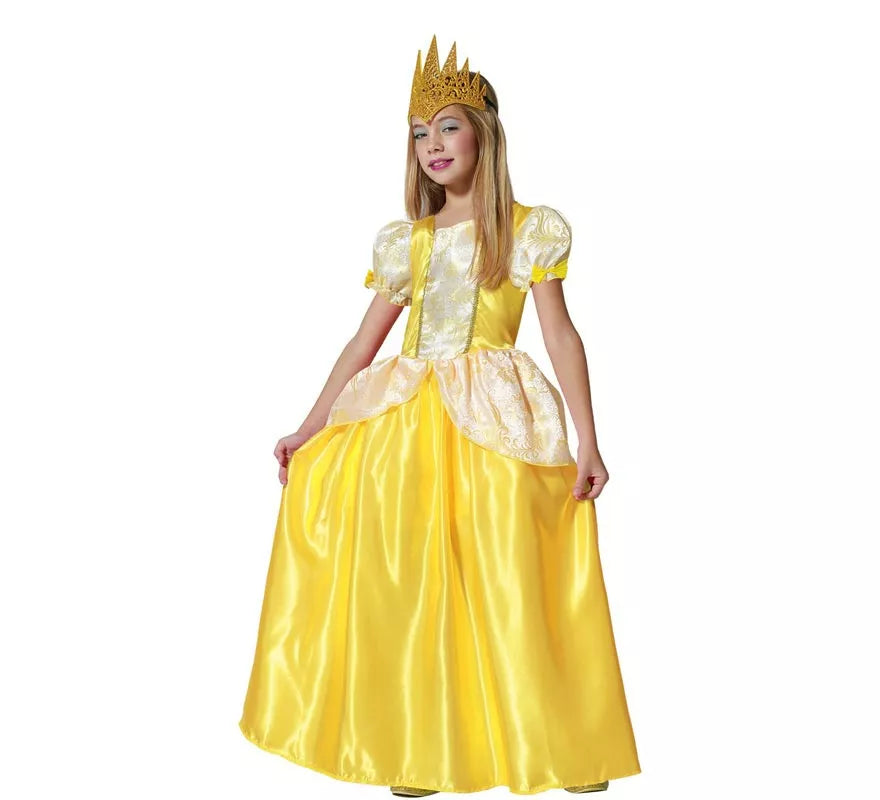 Translation missing: de.Disfraz de Princesa dorada de Cuento para niña