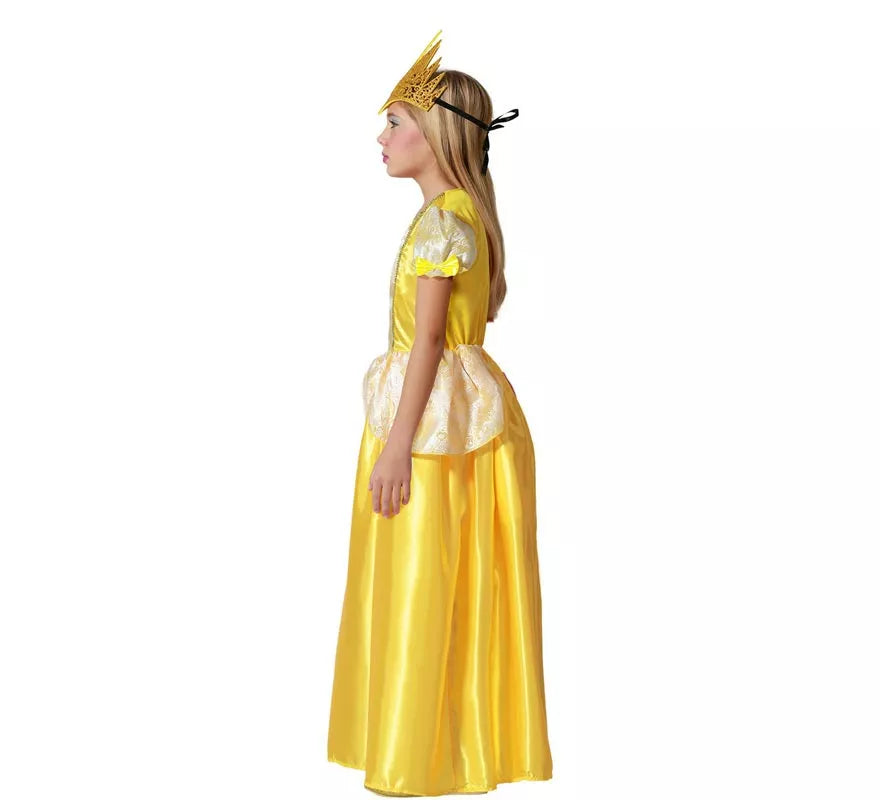 Disfraz de Princesa dorada de Cuento para niña