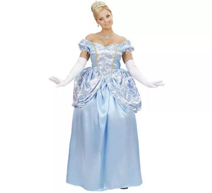 Disfraz de Princesa Encantadora Azul Claro para mujer