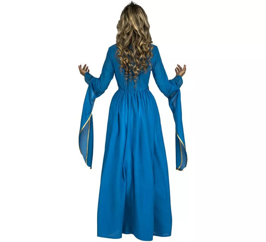 Translation missing: de.Disfraz de Princesa Medieval Azul para mujer