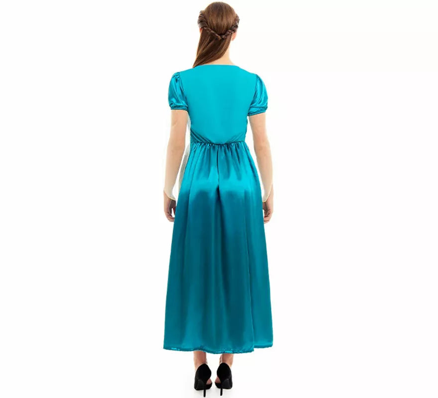 Disfraz de Princesa Medieval azul para mujer