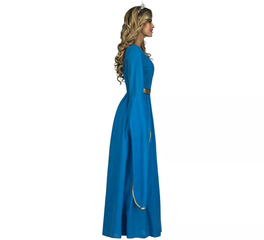 Disfraz de Princesa Medieval Azul para mujer