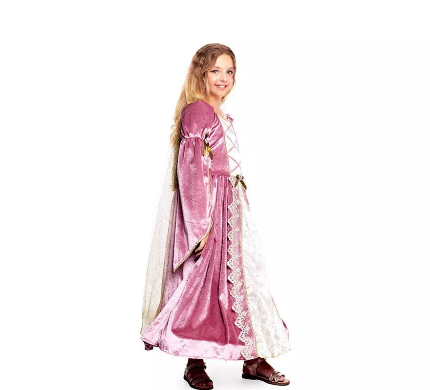 Translation missing: de.Disfraz de Princesa Medieval Púrpura para niña