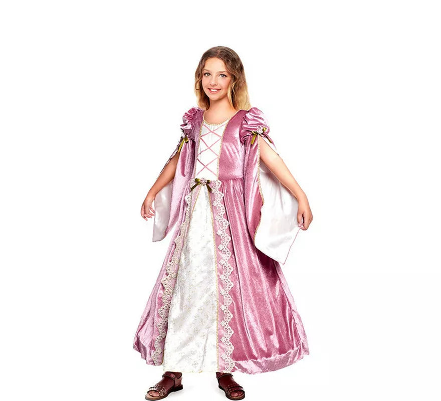 Translation missing: de.Disfraz de Princesa Medieval Púrpura para niña
