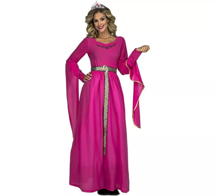 Translation missing: de.Disfraz de Princesa Medieval Rosa para mujer