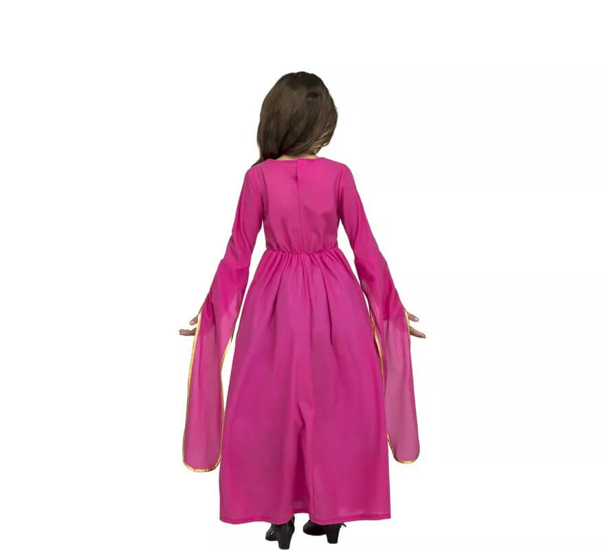 Translation missing: de.Disfraz de Princesa Medieval Rosa para niña