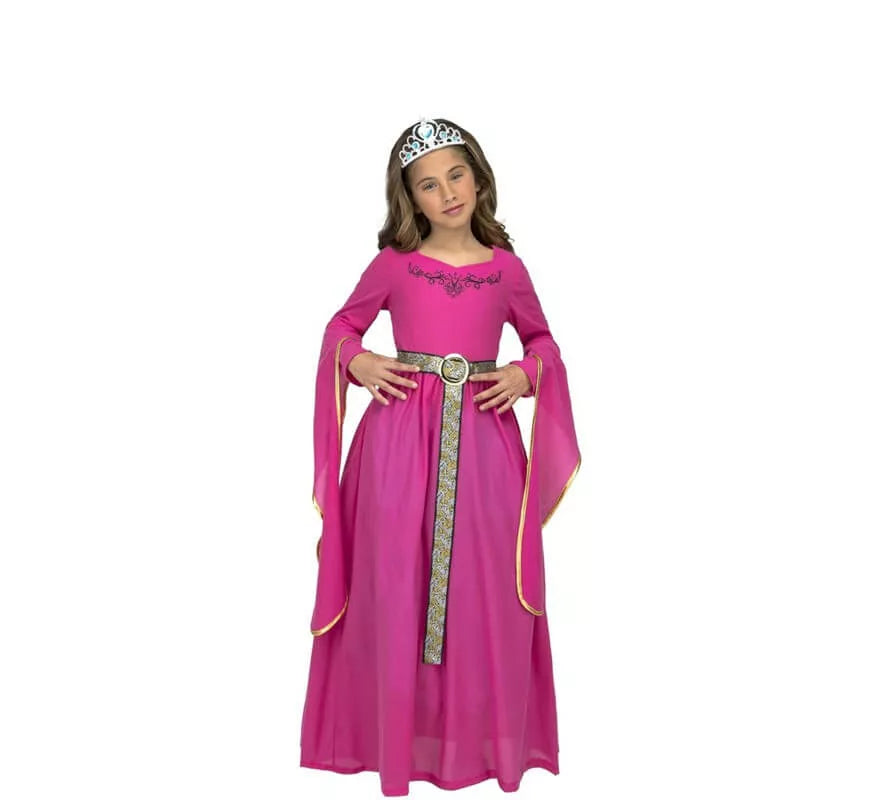 Disfraz de Princesa Medieval Rosa para niña