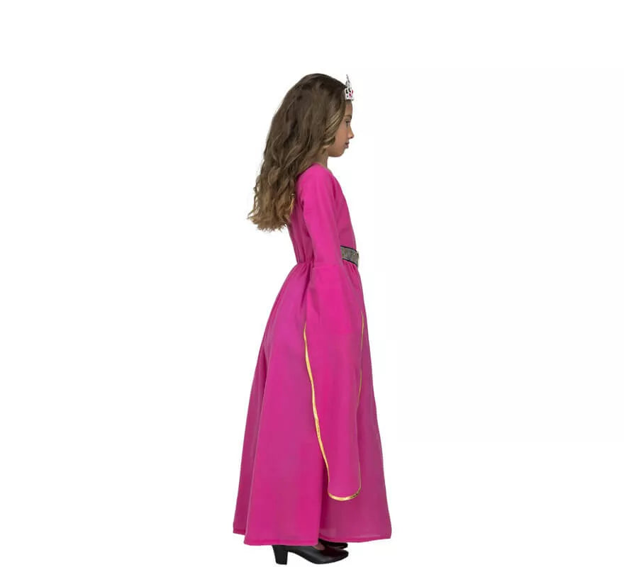 Translation missing: de.Disfraz de Princesa Medieval Rosa para niña